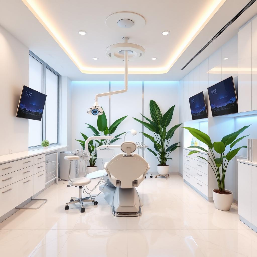 Premium modern dental clinic interior